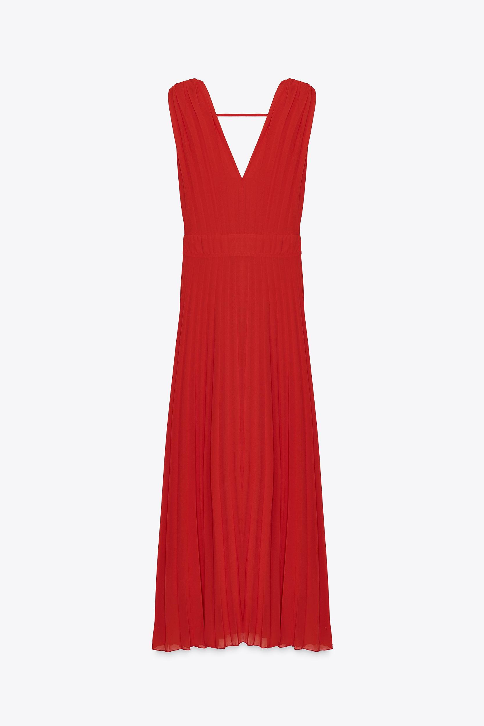 PLEATED MIDI DRESS Product Image