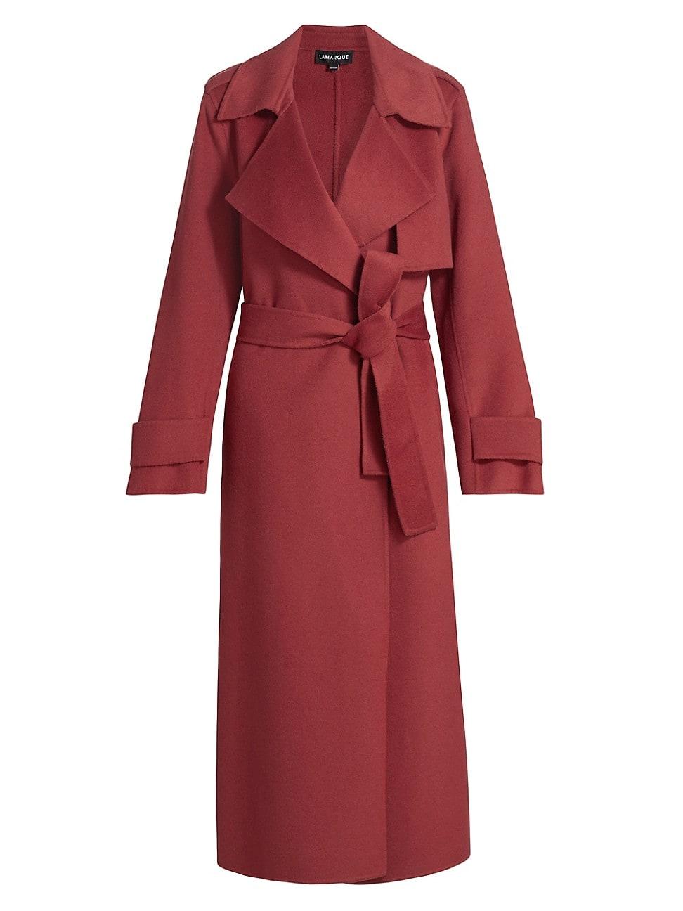 Womens Margaret Wool-Blend Trench Coat Product Image
