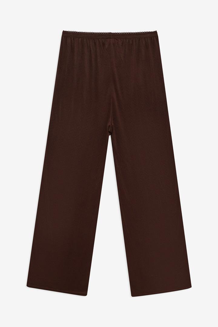 Elliana Wide Leg Pant — Chocolate Product Image