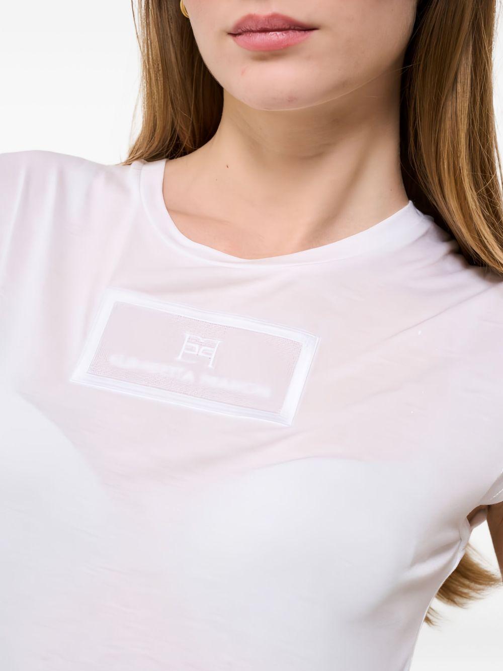 logo-motif cap-sleeve T-shirt Product Image