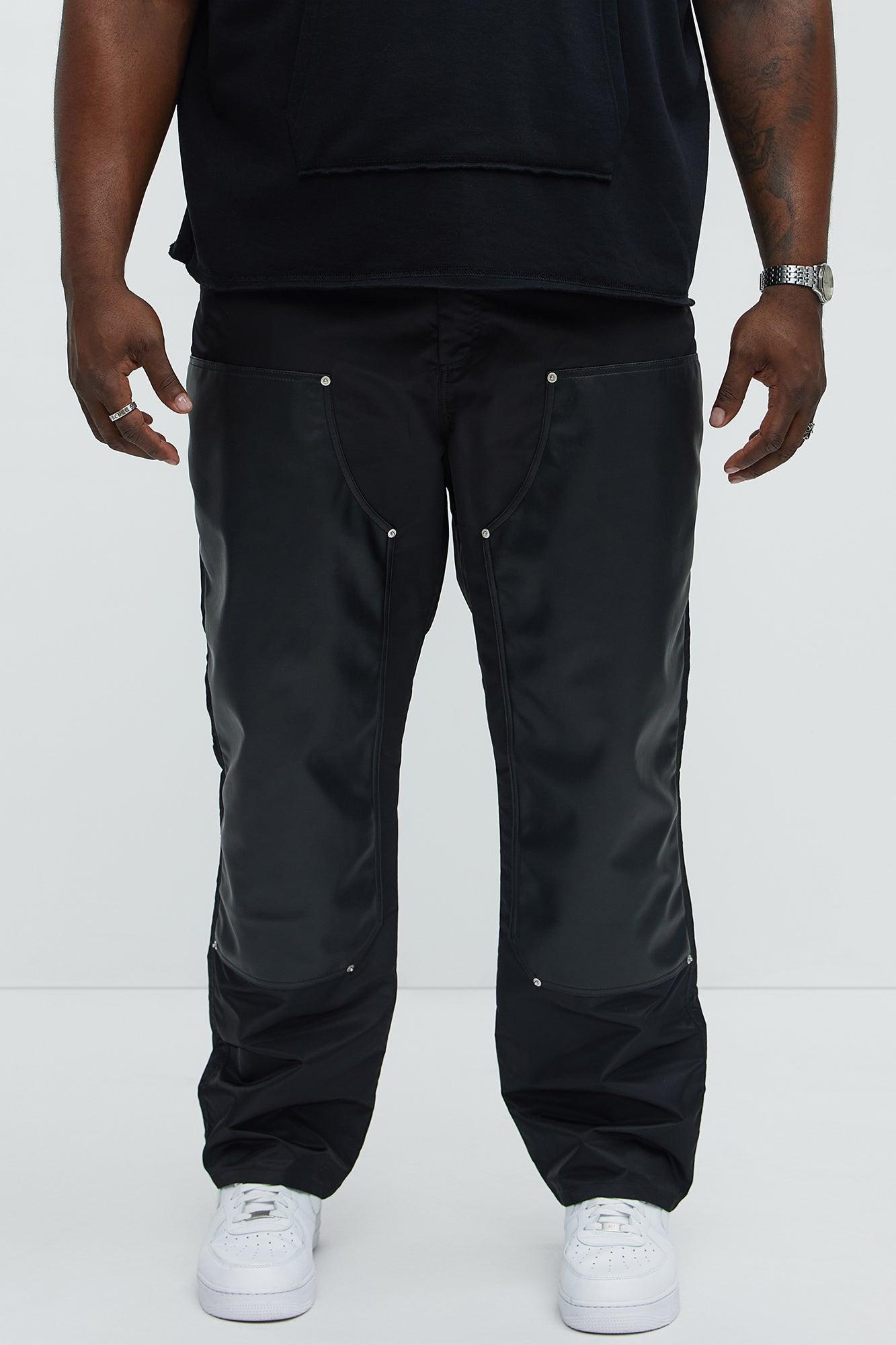 Berlin Carpenter Straight Panel Pants - Black Product Image