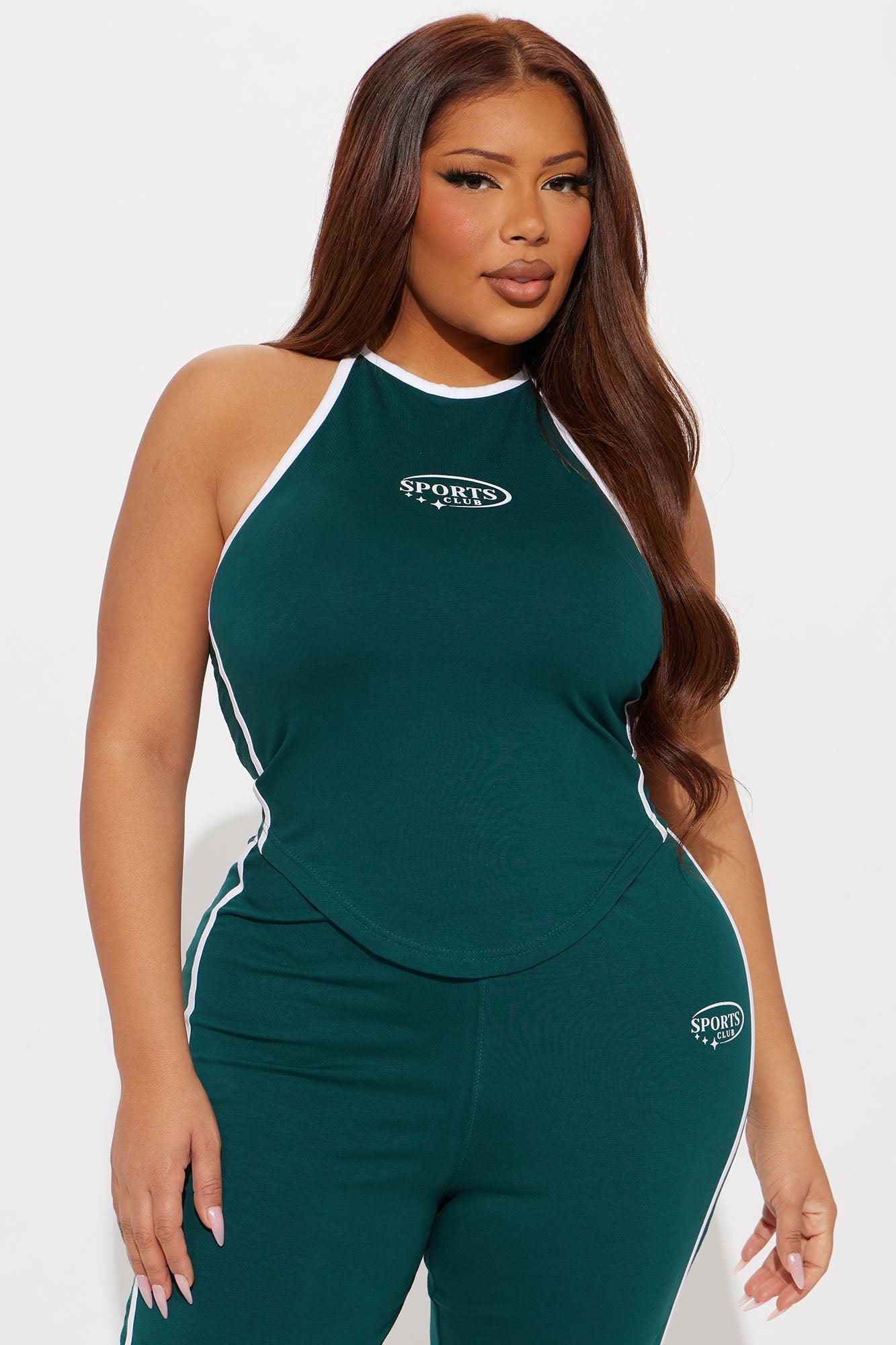 Sports Club Halter Pant Set - Hunter Product Image