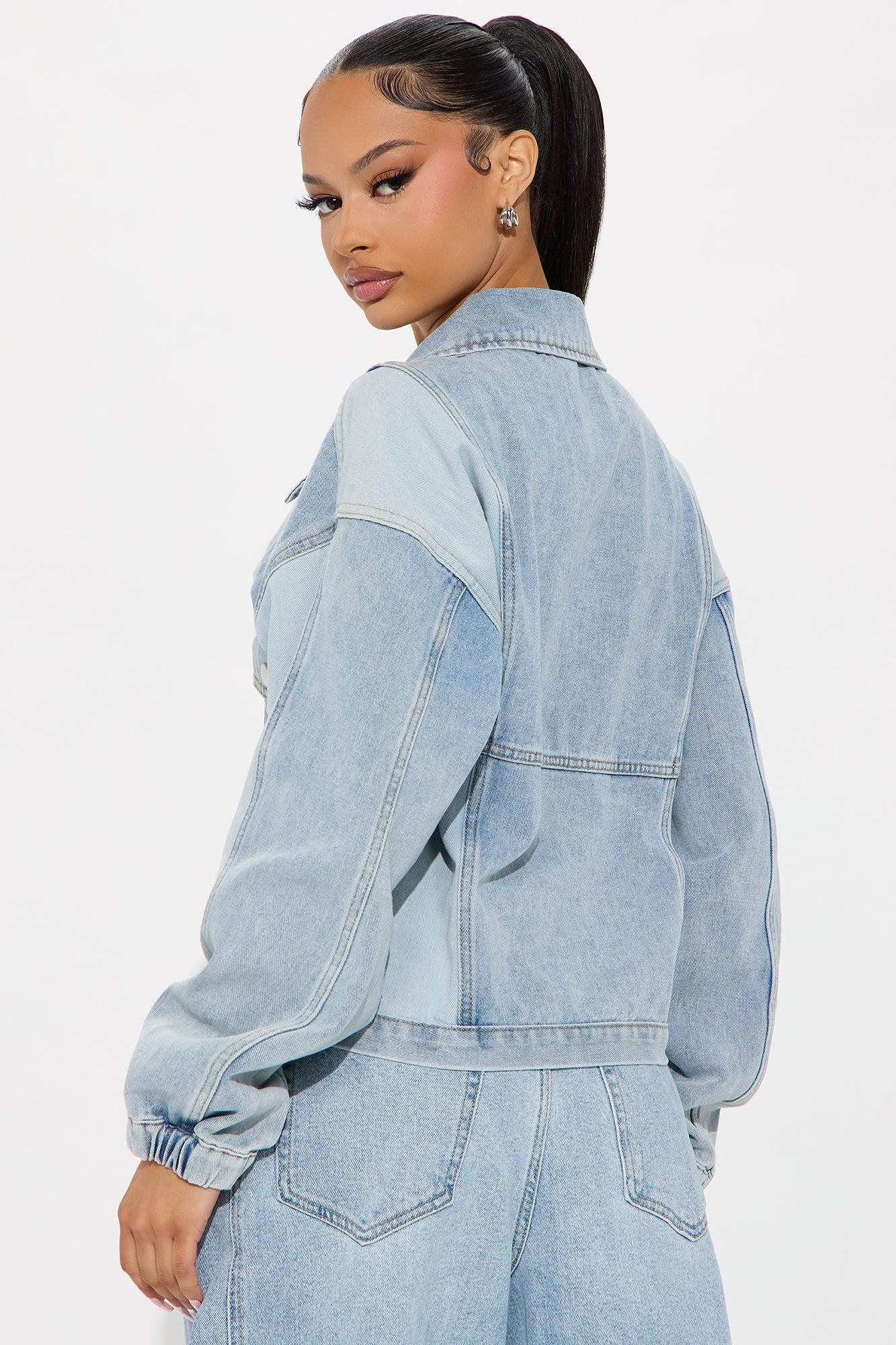 Vintage Cool Denim Jacket - Acid Wash Female Product Image