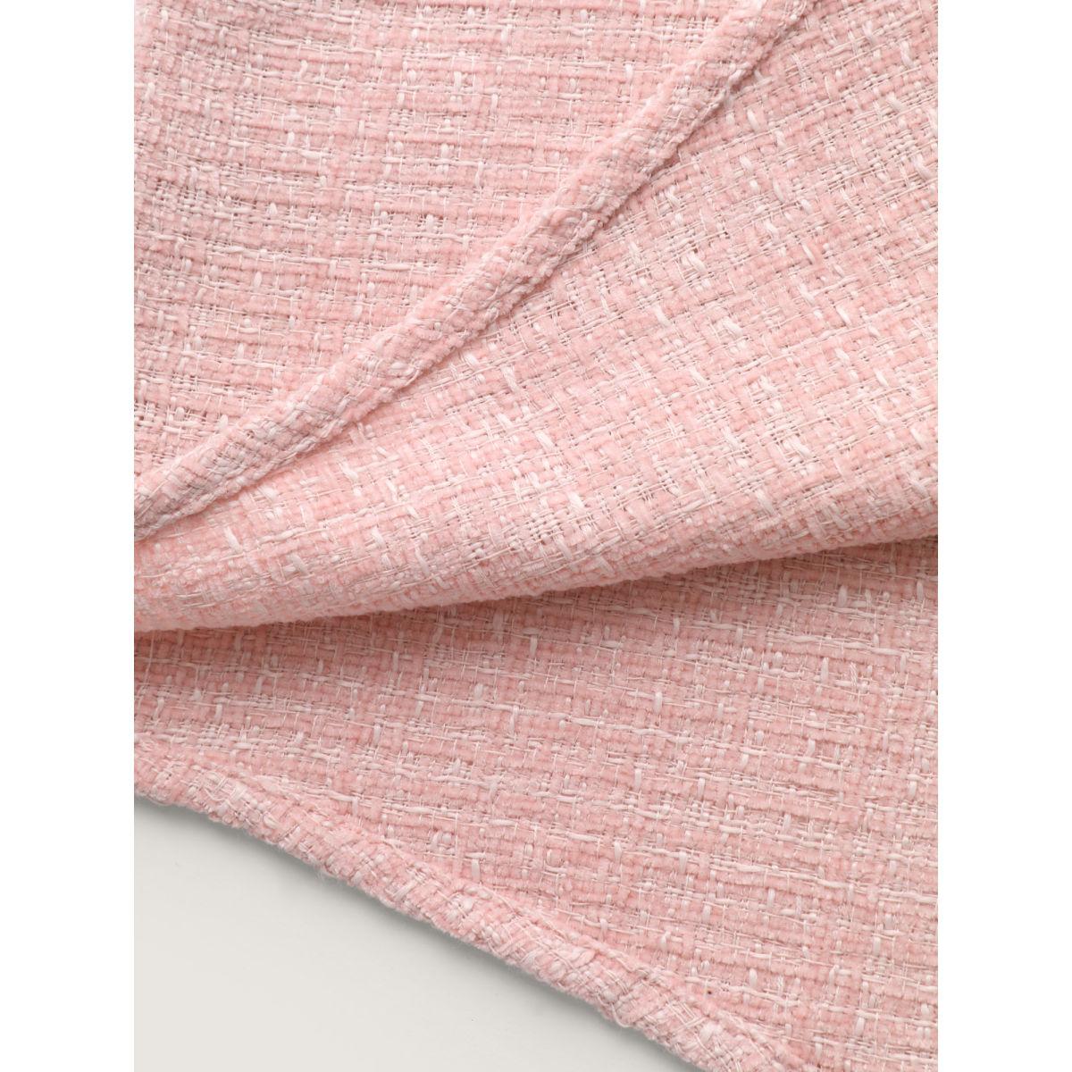 Plus Size Chest Flaps Textured Button-Down Jacket Women Blush Patch pocket Casual Jackets BloomChic 14-16/1X Product Image