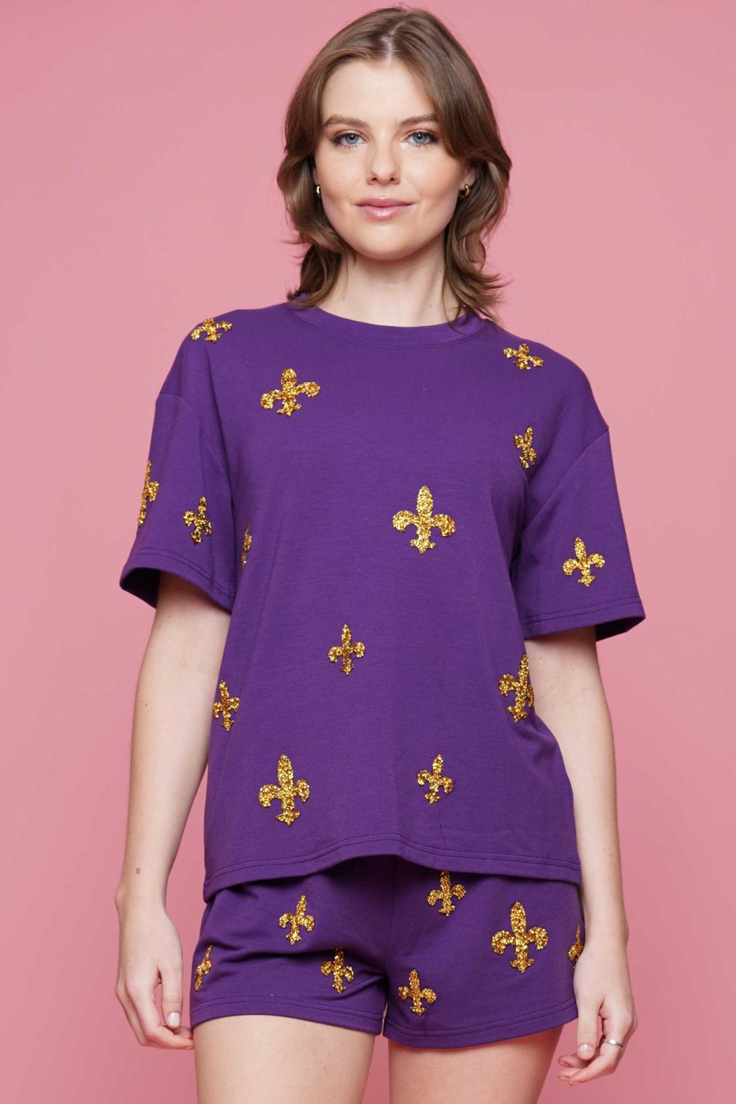 Allover Fleur de Lis Short Product Image