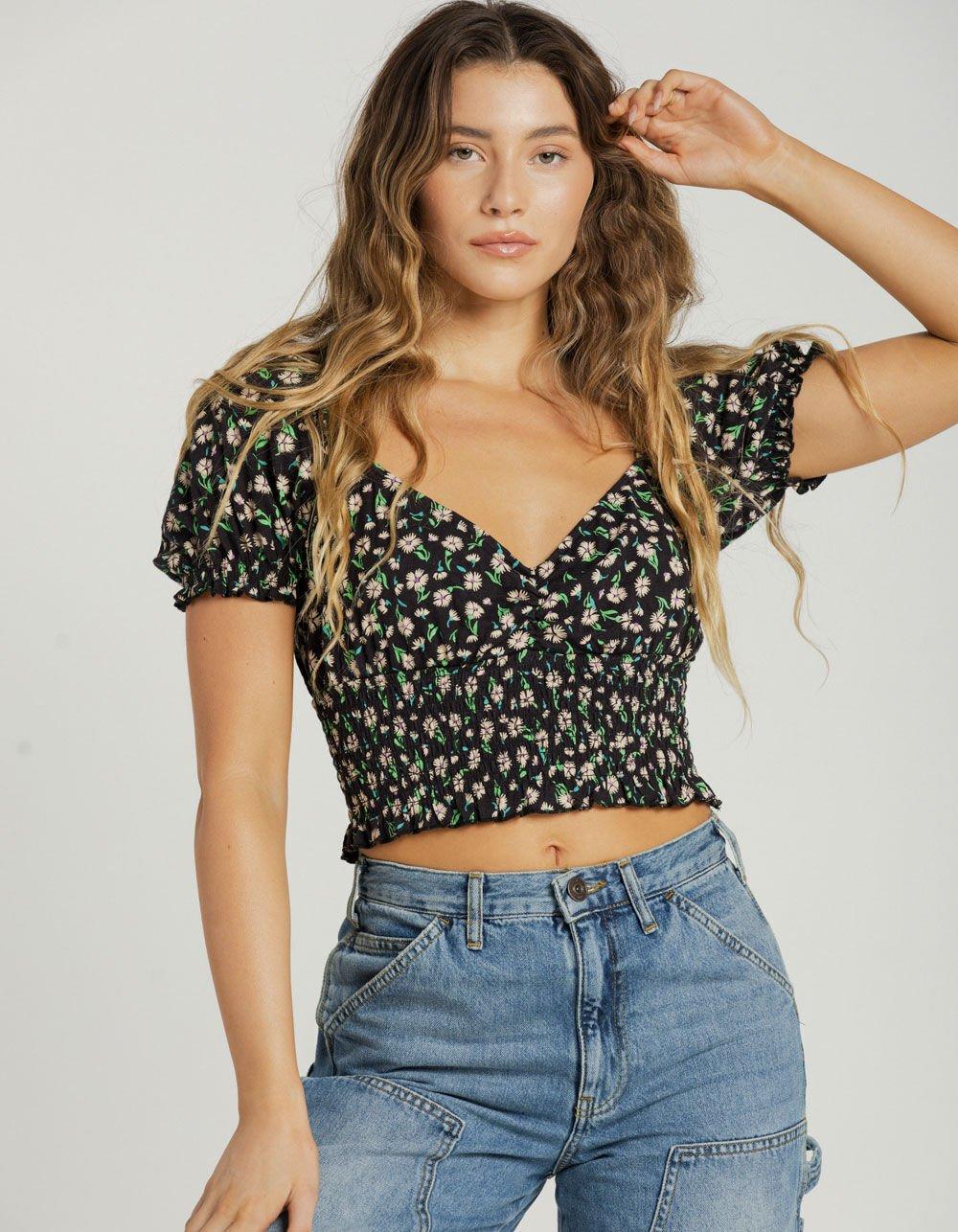 BILLABONG Love Song Womens Top - BLACK Product Image