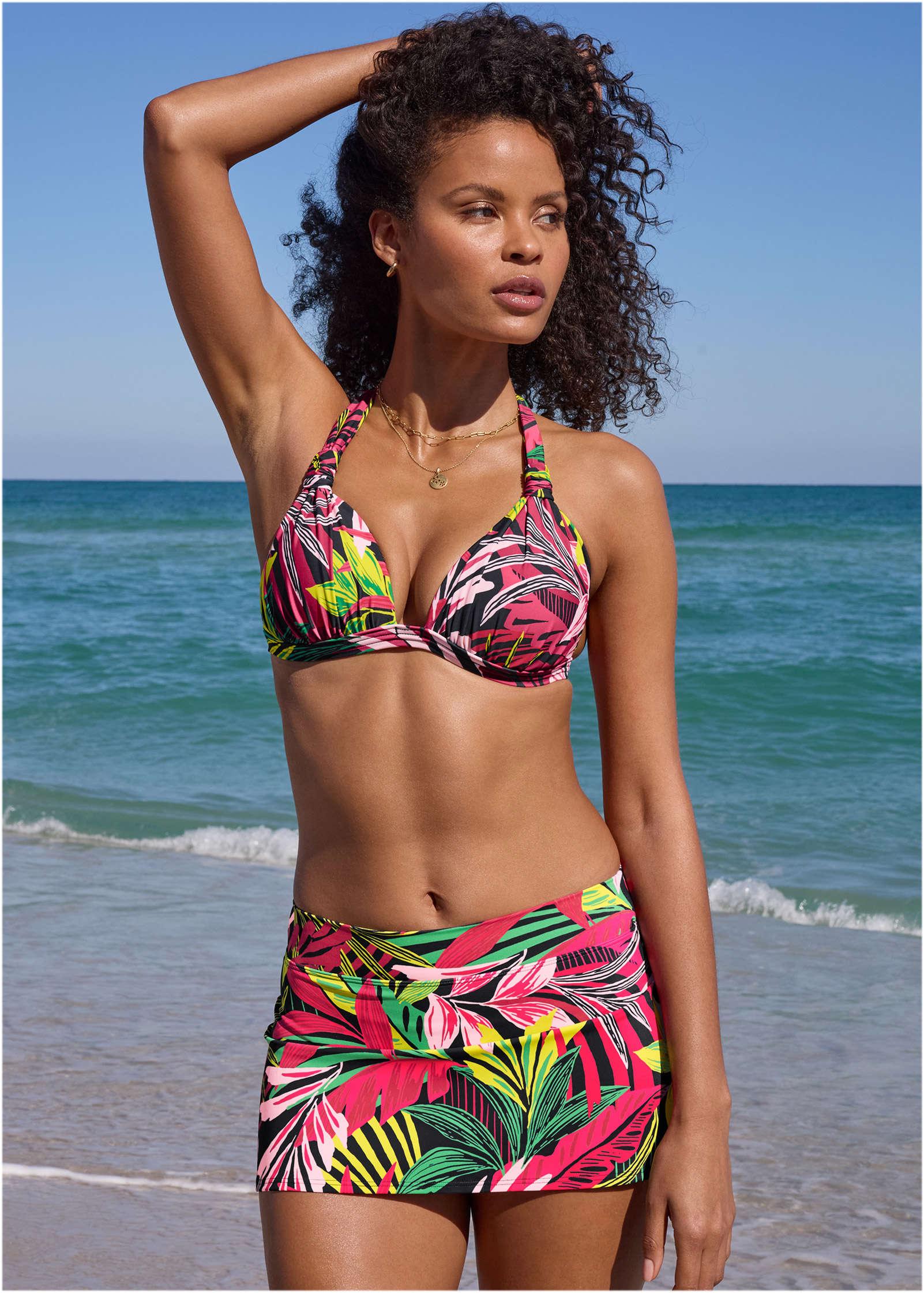 Aruba Swim Skirt - Polynesian Palm Product Image