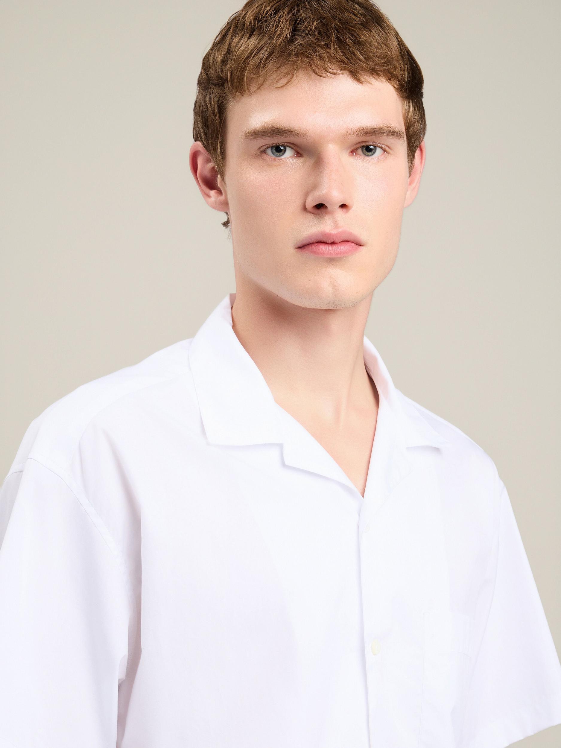 Back Curved Logo Bowling Shirt Product Image
