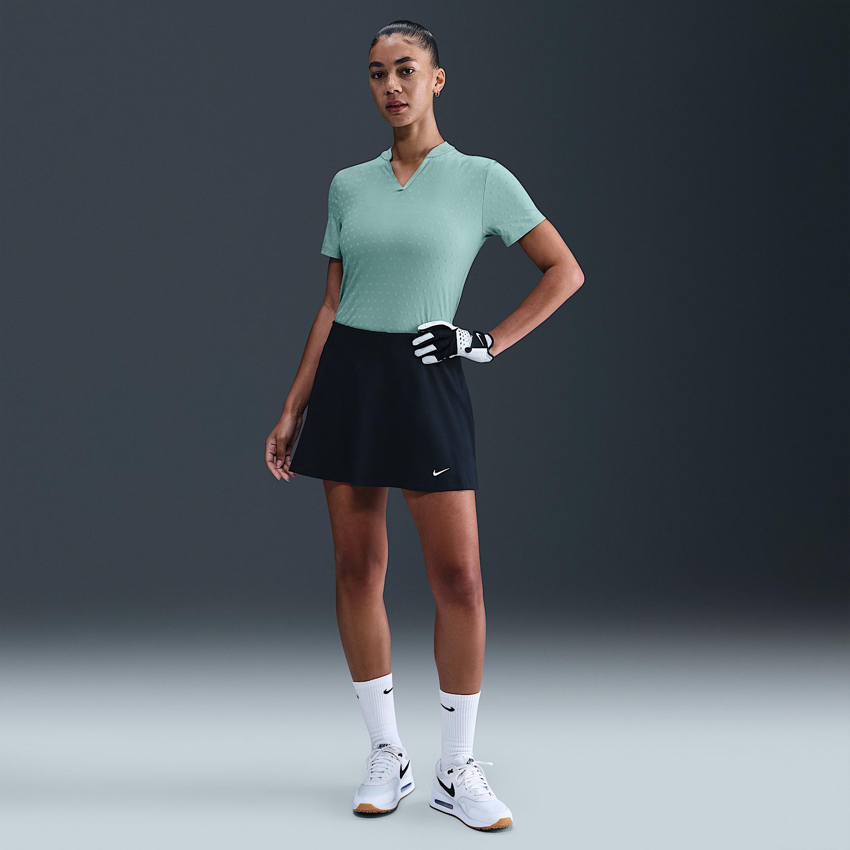 Nike Womens Tour Dri-FIT Short-Sleeve Blade Jacquard Golf Polo | FZ6302-017 Product Image