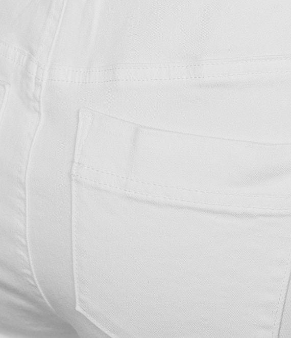 Intro Plus Size Rivet Trim Flower Skimmer Denim Pull-On Shorts Product Image