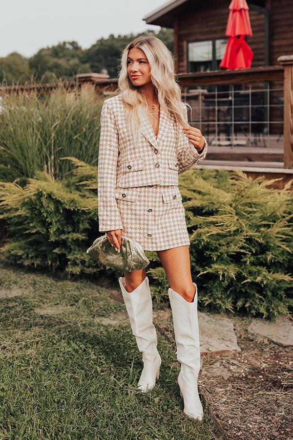 Call Me Chic Houndstooth Skort Product Image