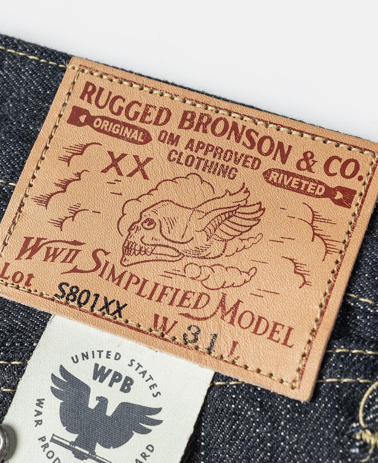 S801XX 1943 War Simplified Model Selvedge Denim Jeans Product Image