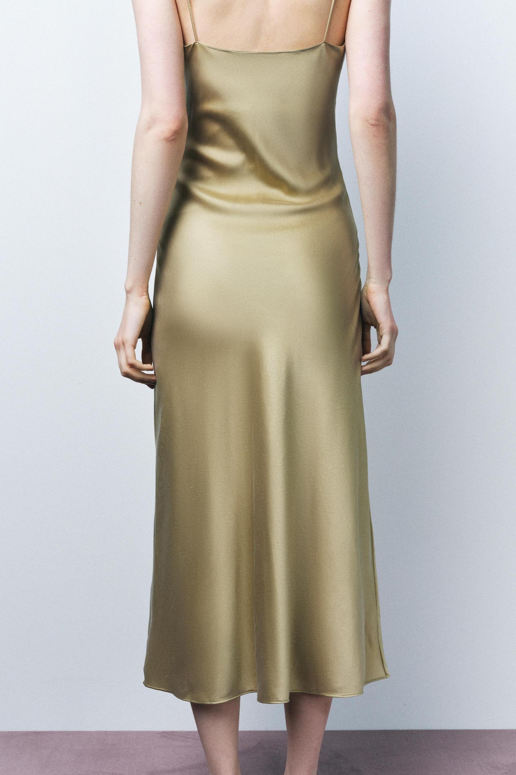 SILK STRAPPY DRESS Product Image