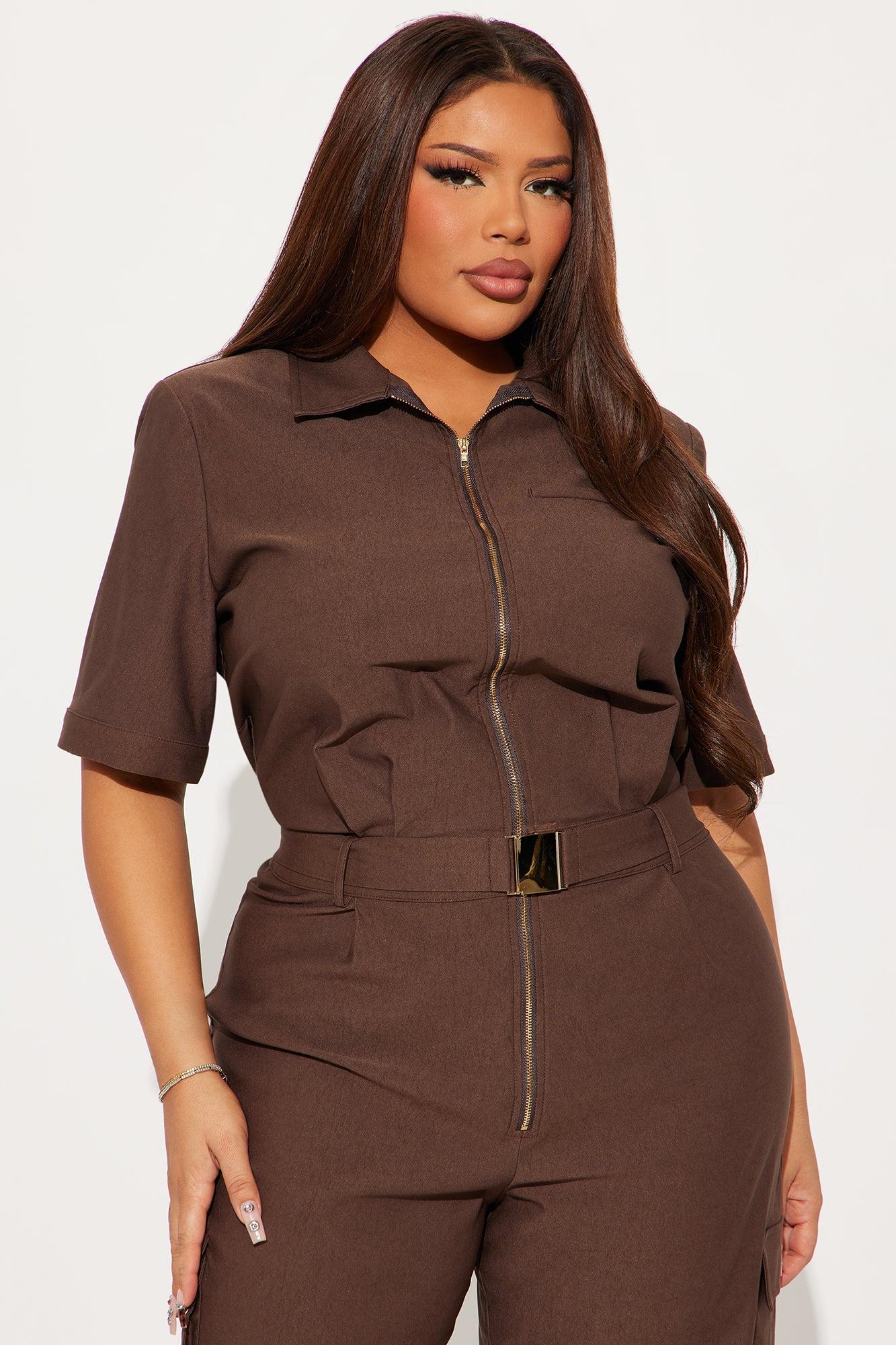 Dream Big Jumpsuit - Mocha Product Image