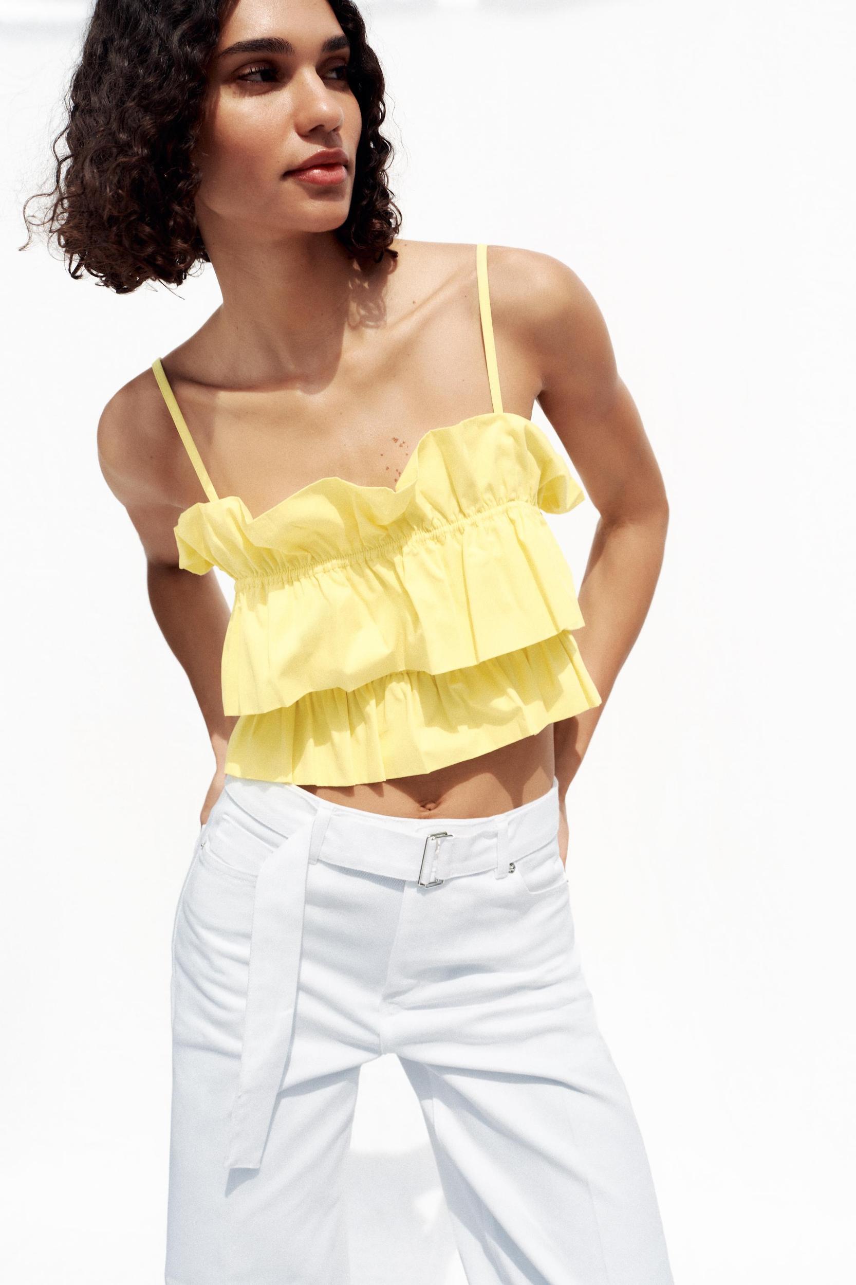 Z1975 HIGH-WAISTED WIDE-LEG JEANS WITH BELT Product Image