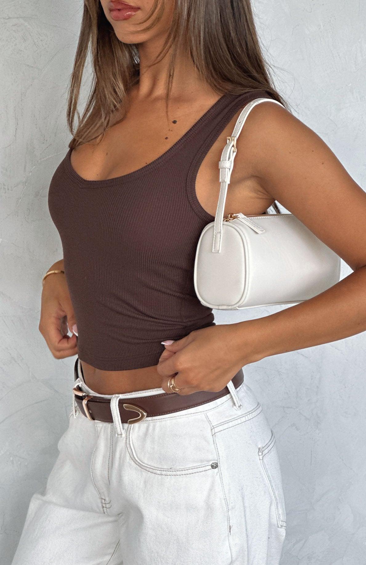 Mad About Love Tank Top Chocolate Product Image