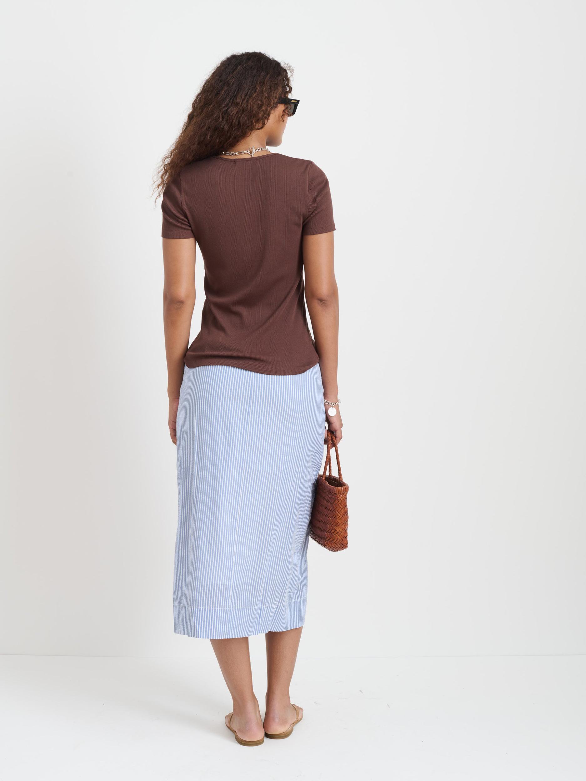 Carolyn Tee In Fine Rib Product Image