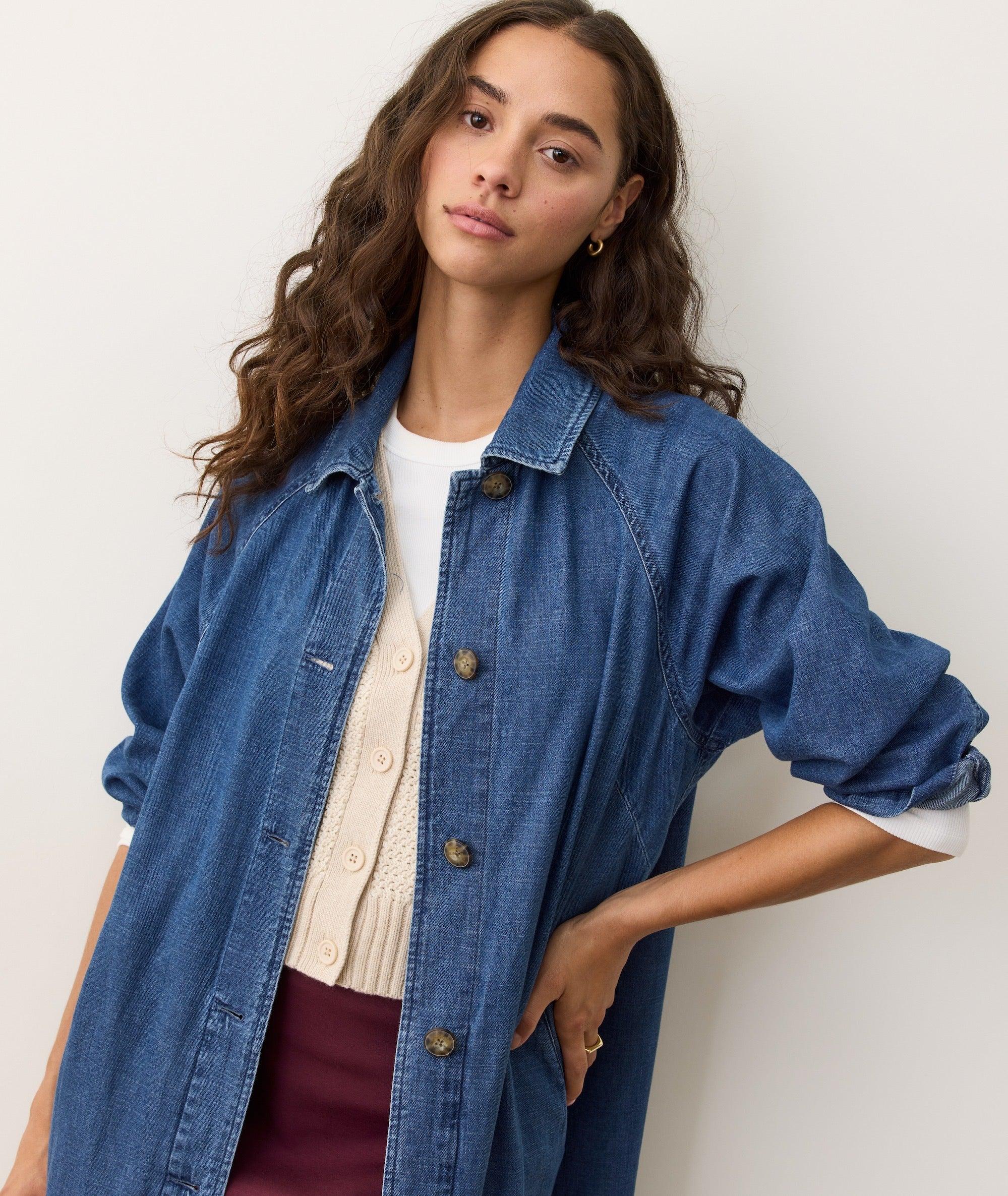 Hayes Denim Trench Coat Product Image
