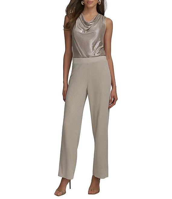 Donna Karan Pull On Relaxed Fit Knit Pants Product Image