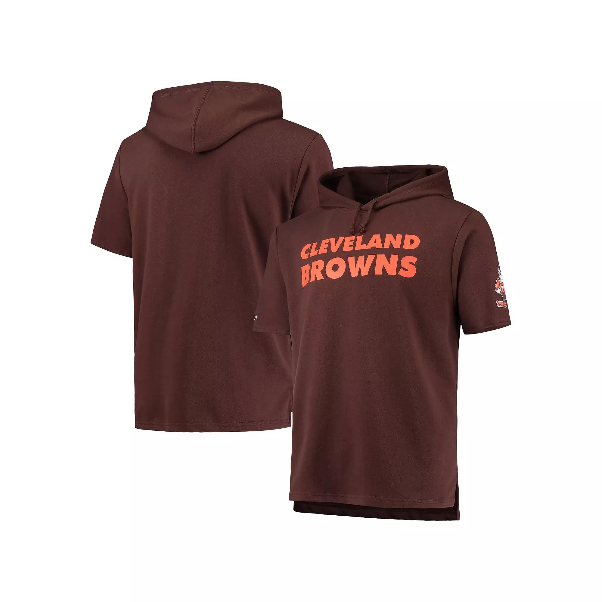 Men's Mitchell & Ness Brown Cleveland Browns Game Day Hoodie T-Shirt,  Product Image