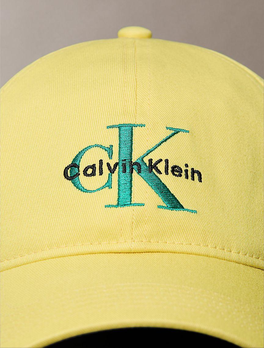 Calvin Klein Mens Monogram Logo Baseball Cap - Blue Product Image
