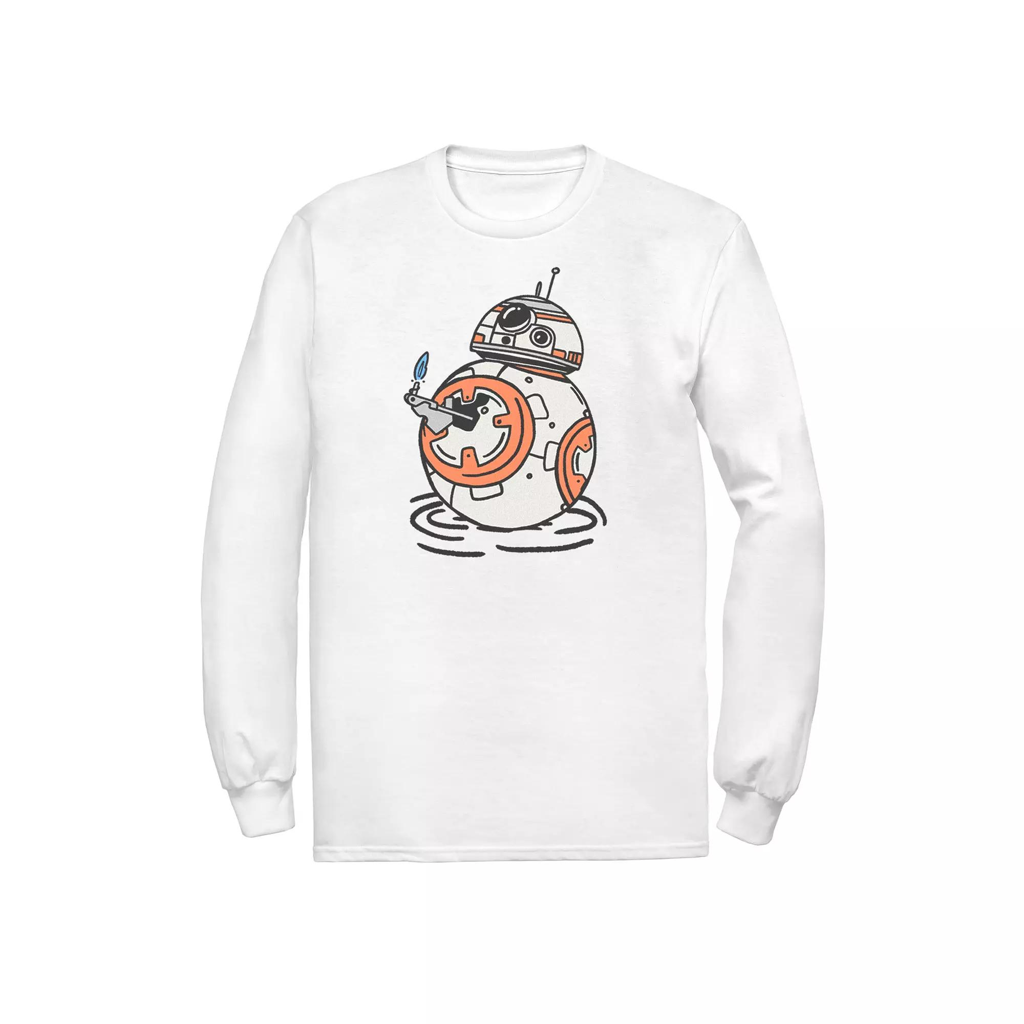 Men's Star Wars The Rise of Skywalker BB-8 Lighter Long Sleeve Graphic Tee,  Product Image
