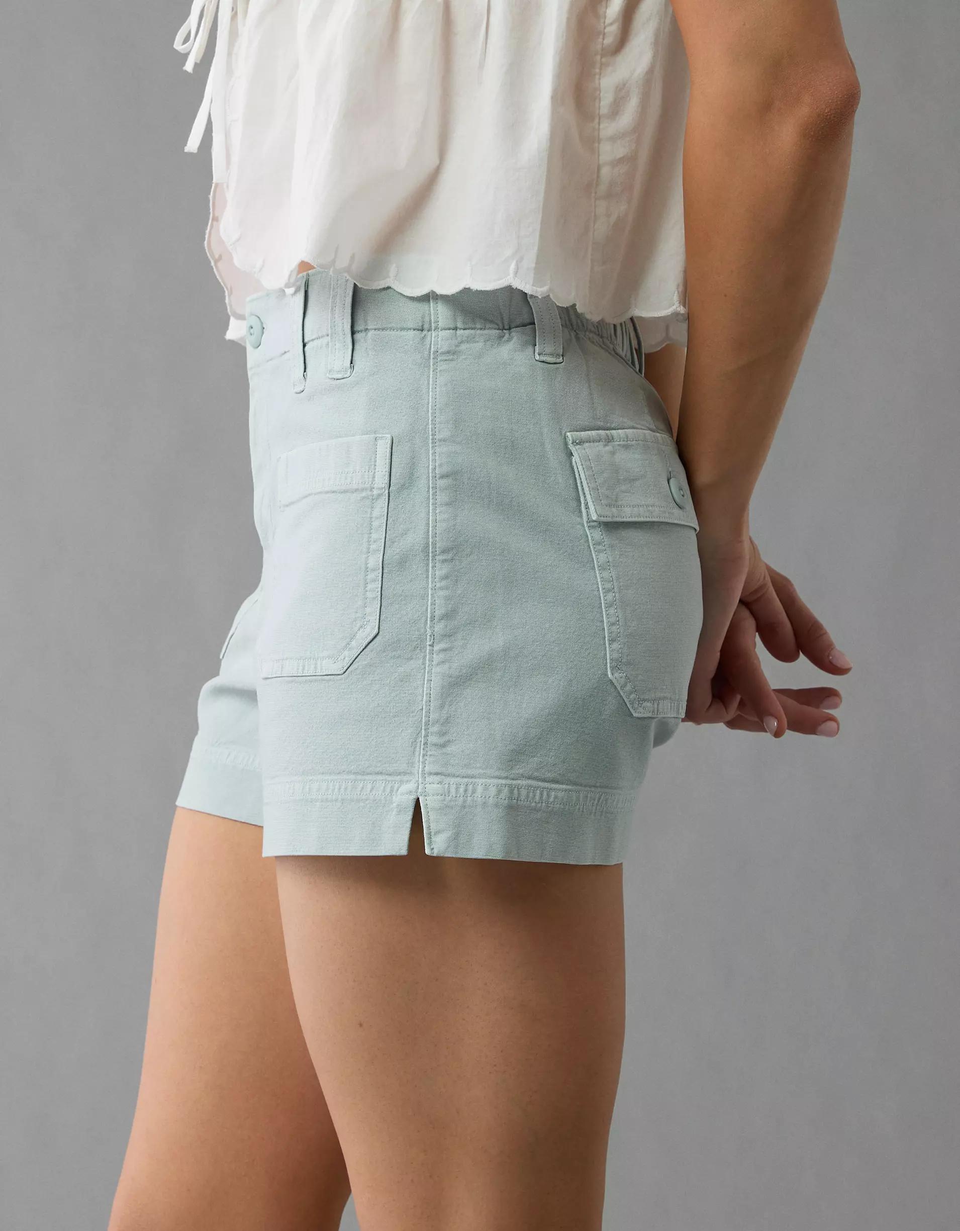 AE Stretch High-Waisted Relaxed Utility Short Product Image
