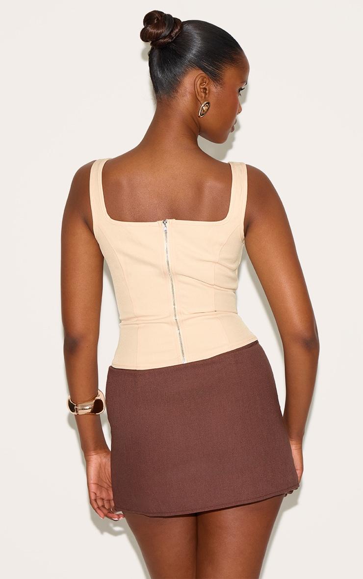 Lemon Boned Dip Hem Longline Corset Product Image