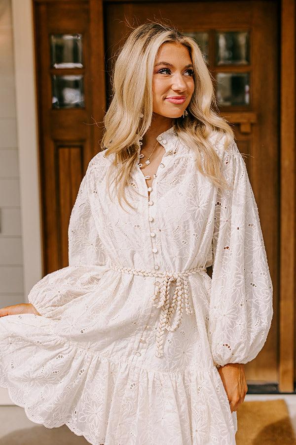 Cityscape Charm Eyelet Mini Dress Product Image