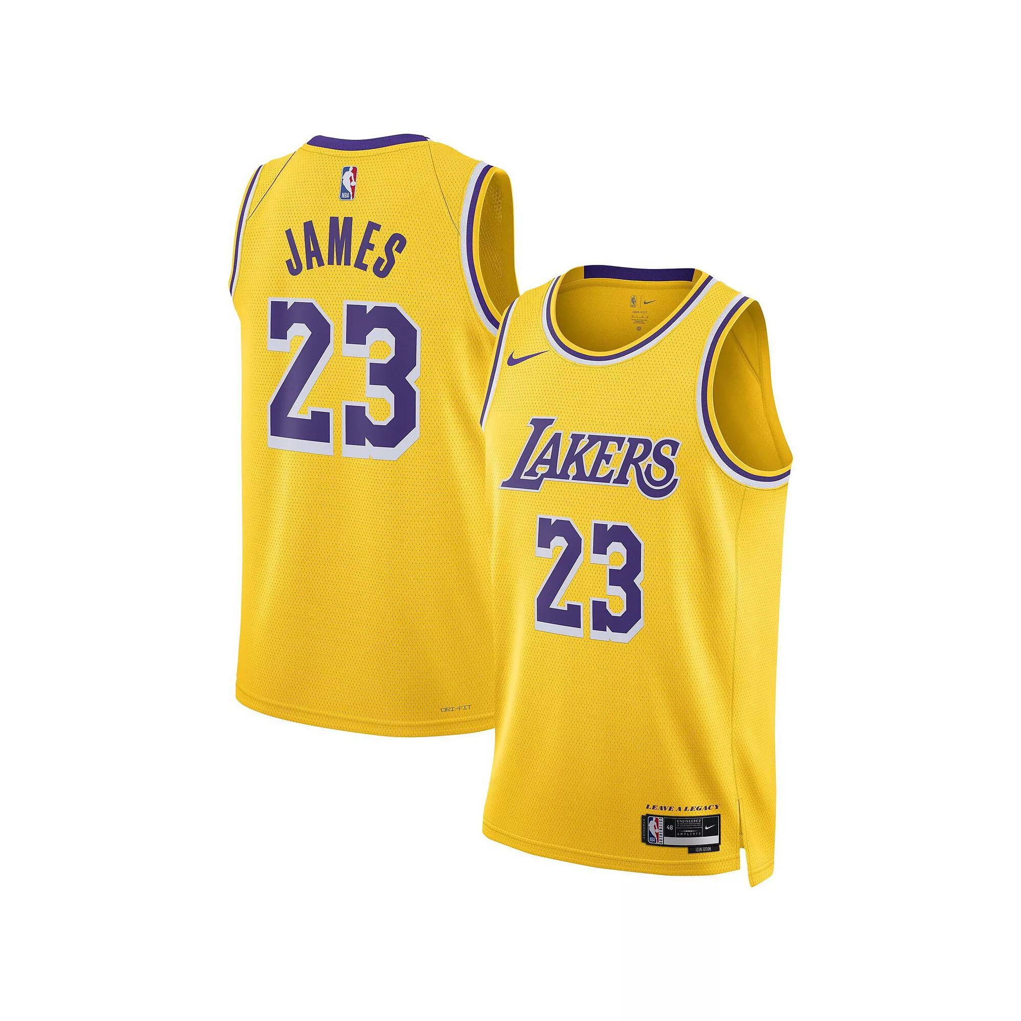 Los Angeles Lakers Icon Edition Nike Mens Dri-FIT NBA Swingman Jersey | DN2009-733 Product Image