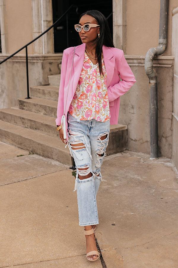 Risen The Ellie High Waist Distressed Jean Product Image