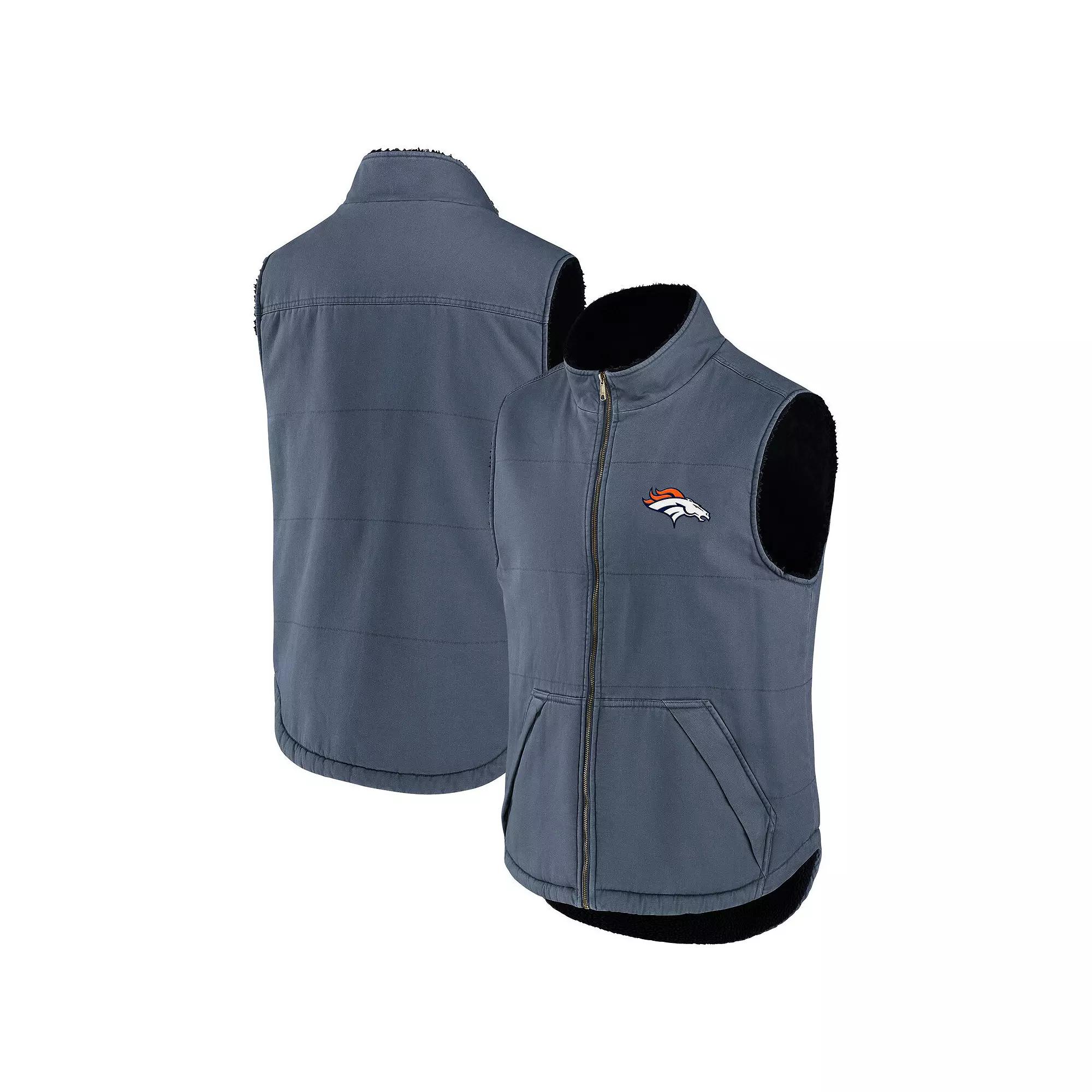 Men's NFL x Darius Rucker Collection by Fanatics College Navy Seattle Seahawks Sherpa-Lined Full-Zip Vest, Size: Small, Blue Product Image