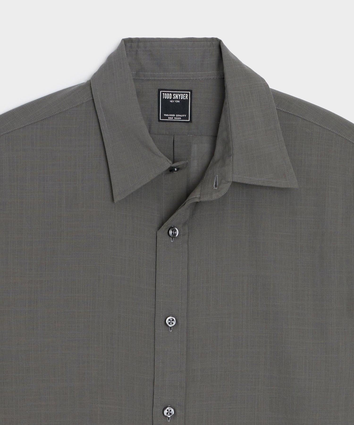 Slim Summerweight Point Collar Shirt Product Image