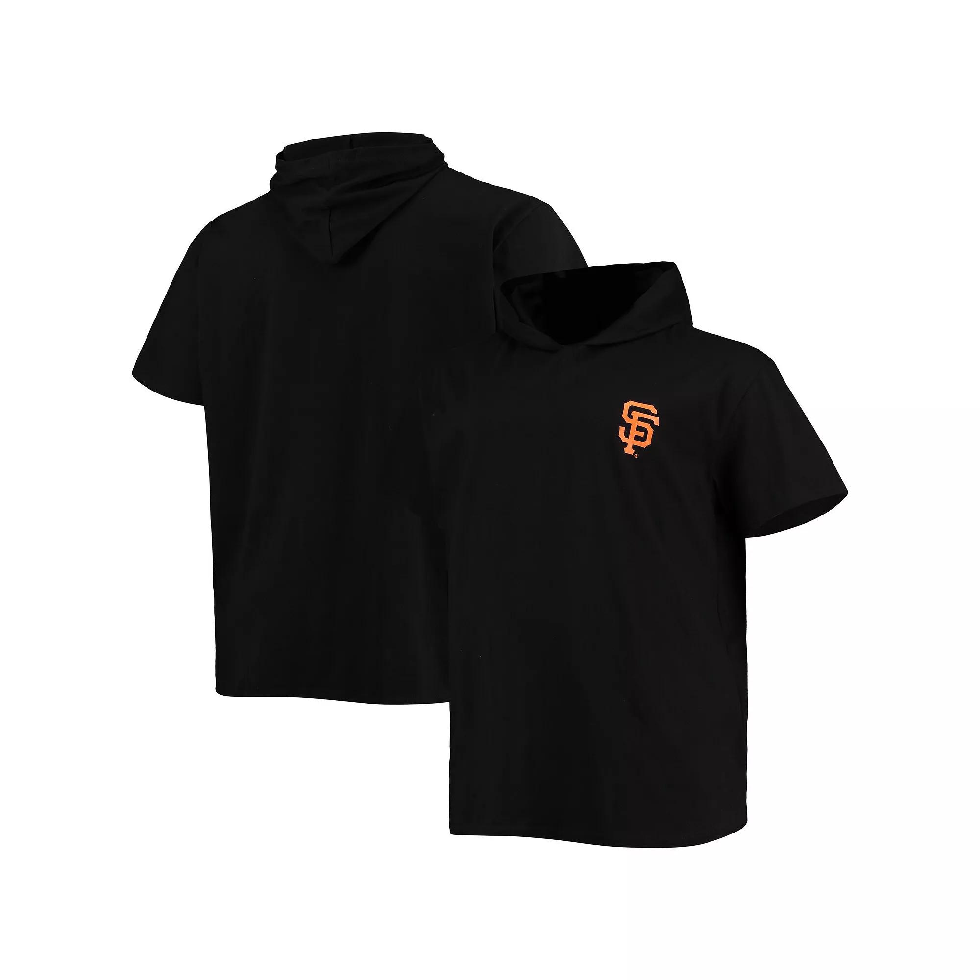 Men's Black San Francisco Giants Big & Tall Jersey Short Sleeve Pullover Hoodie T-Shirt,  Product Image