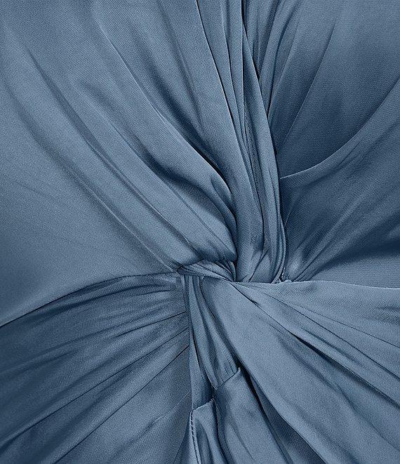 Lucy Paris Plus Size Paige Long Sleeve Satin Midi Dress Product Image