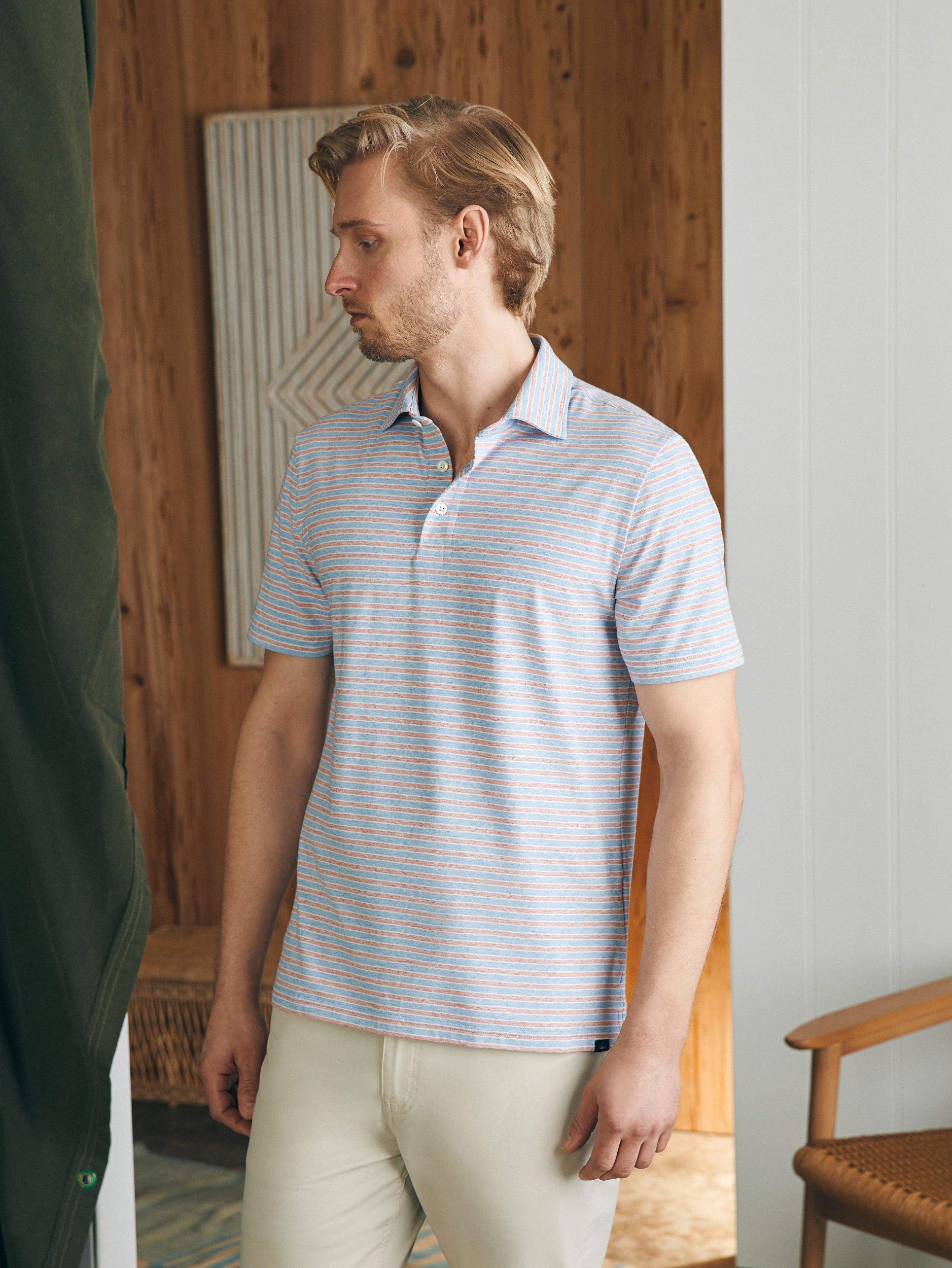 Short-Sleeve Movement™ Polo Shirt - Horizon Line Stripe Male Product Image