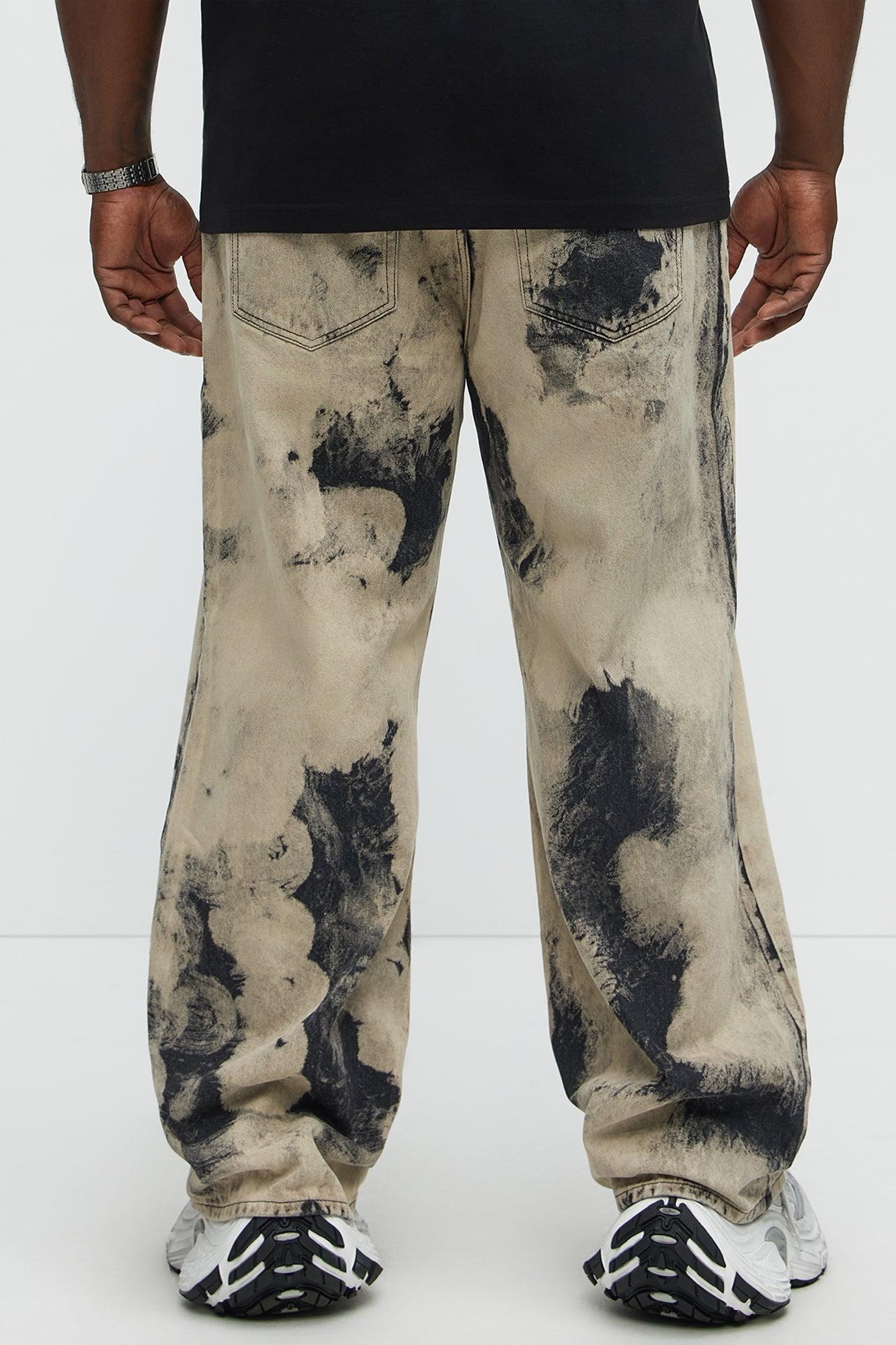Shadow Fade Baggy Jeans - Grey/Smoke Product Image