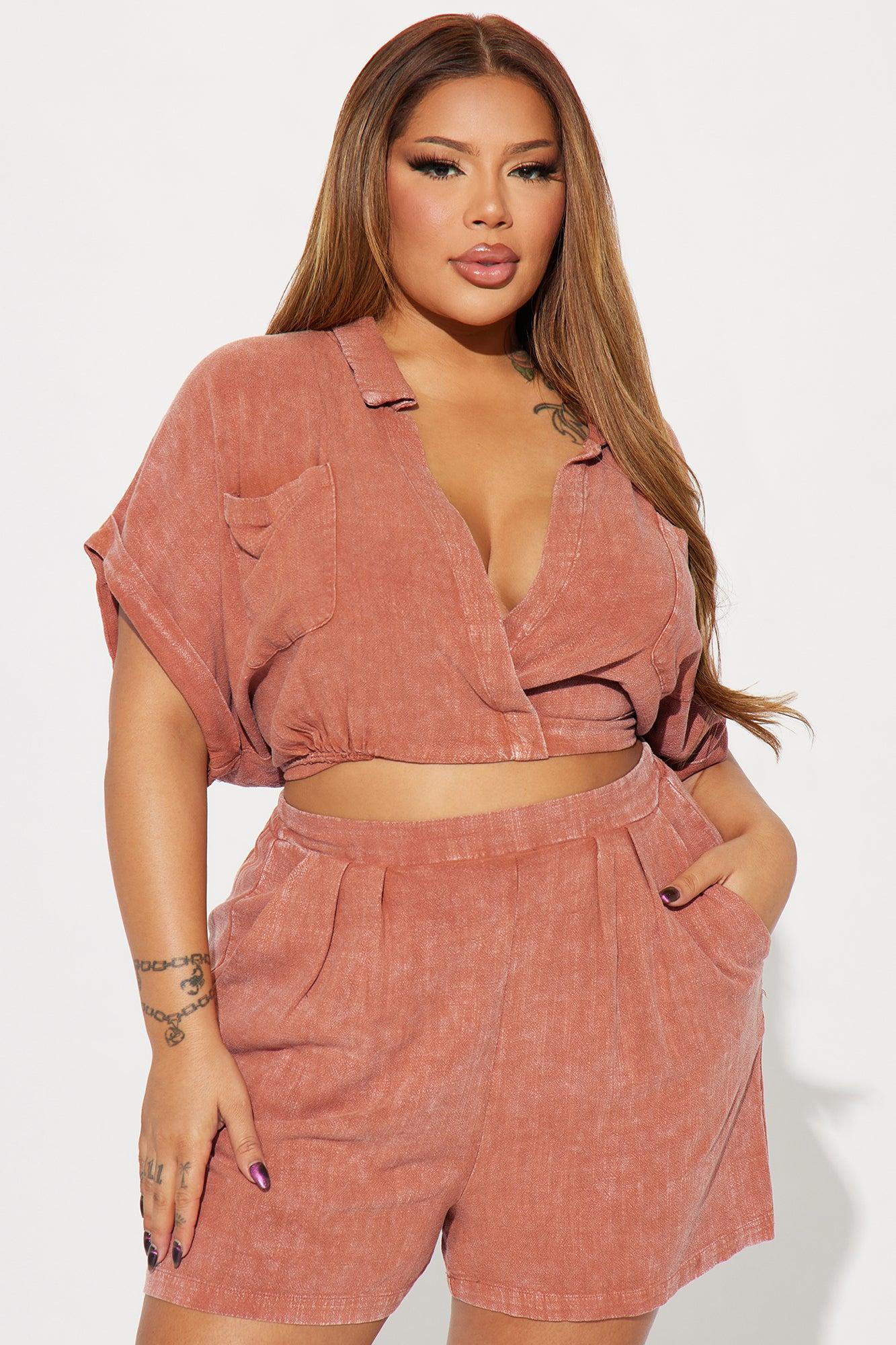 Cruise Control Short Set - Rust Product Image