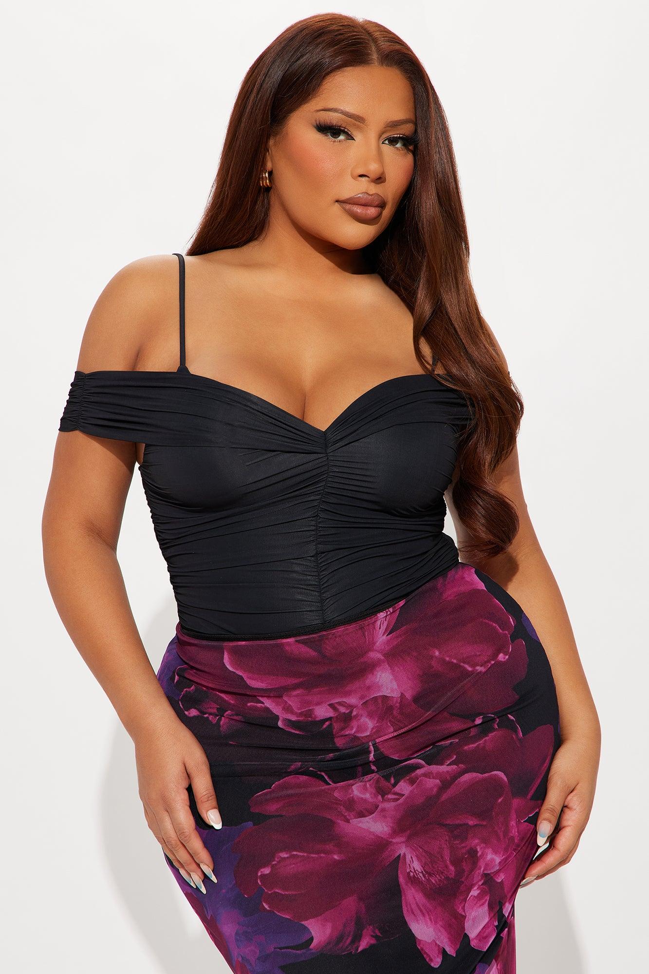 Sedona Off Shoulder Bodysuit - Black Female Product Image