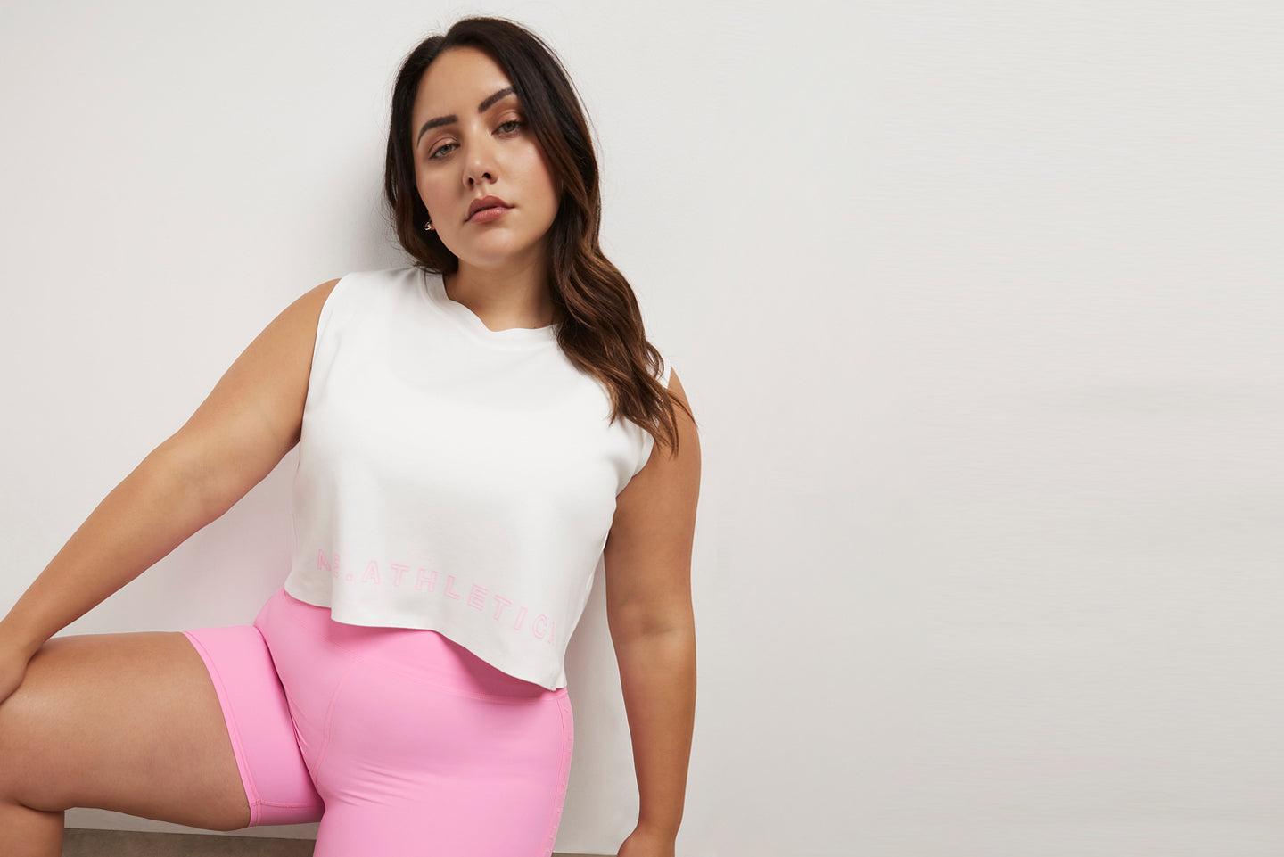 Cropped Split Back Tank 112 Product Image