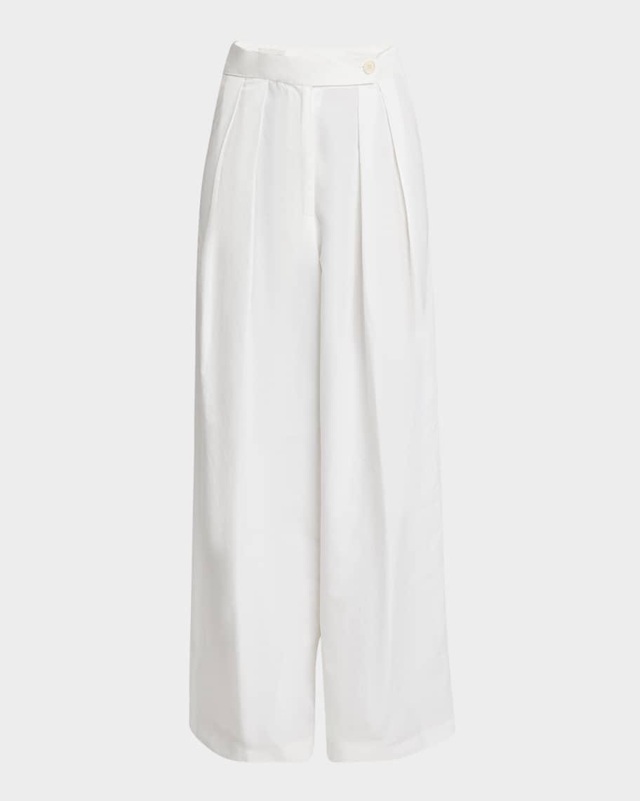 Pamplona Pleated Wide-Leg Pants Product Image