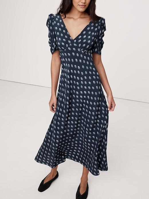 Matte Silk Maxi Dress Product Image