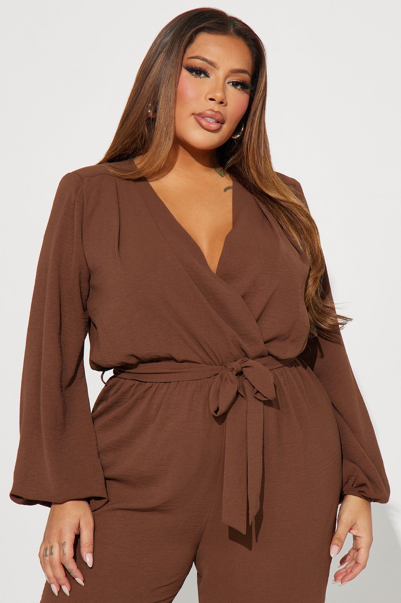 Millie Jumpsuit - Chocolate Product Image