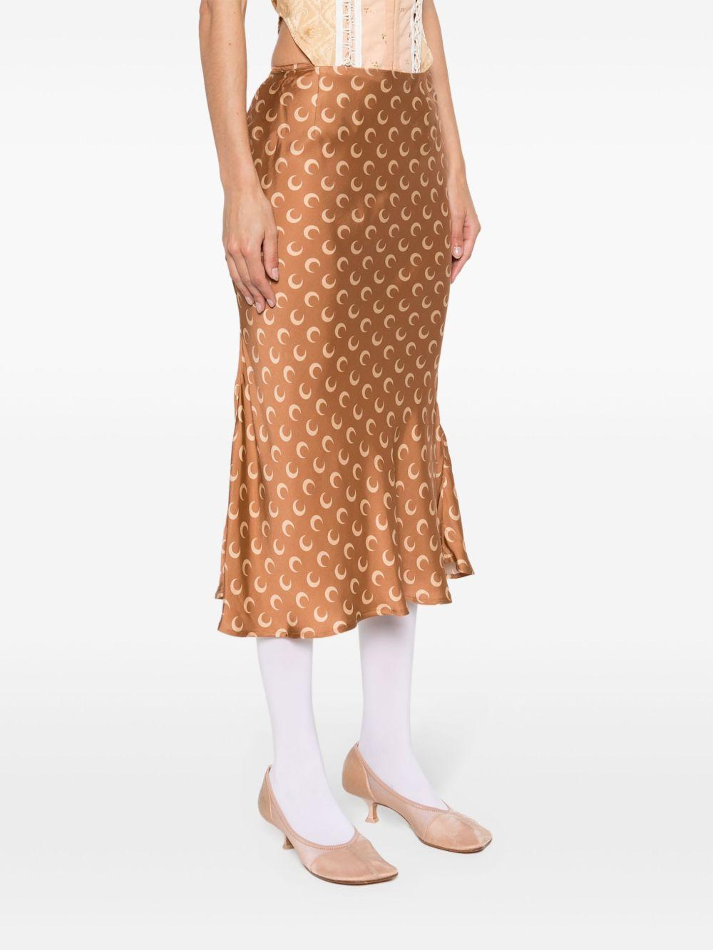 Crescent-Moon-print skirt Product Image