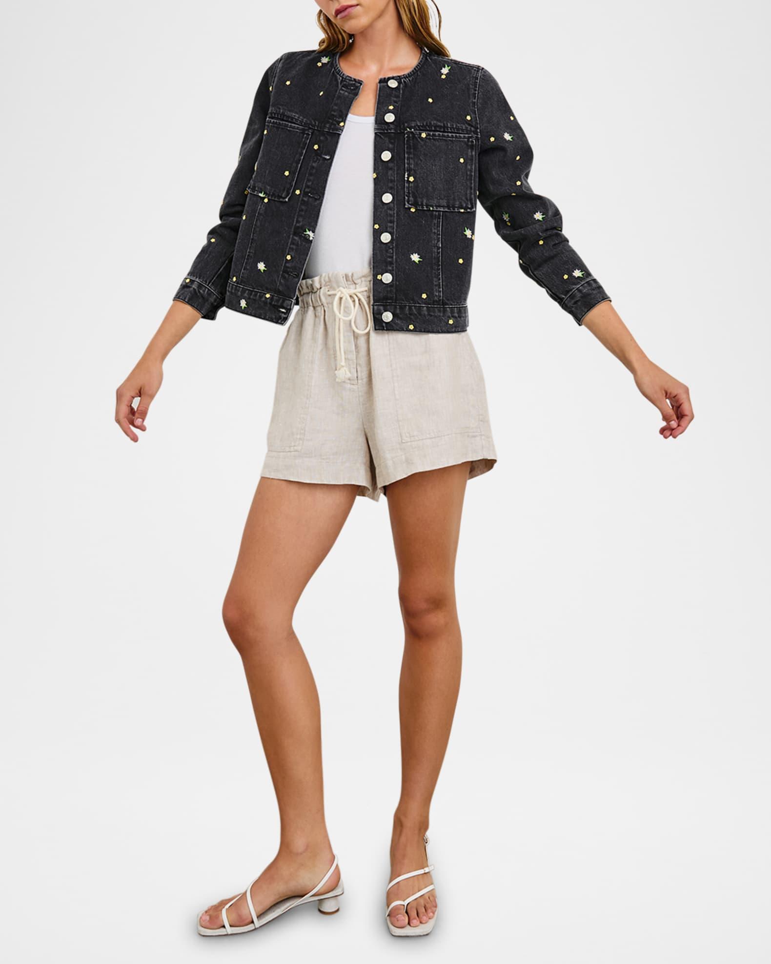 Lido Embroidered Denim Jacket Product Image