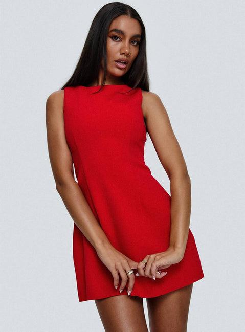Anse Mini Dress Red Product Image