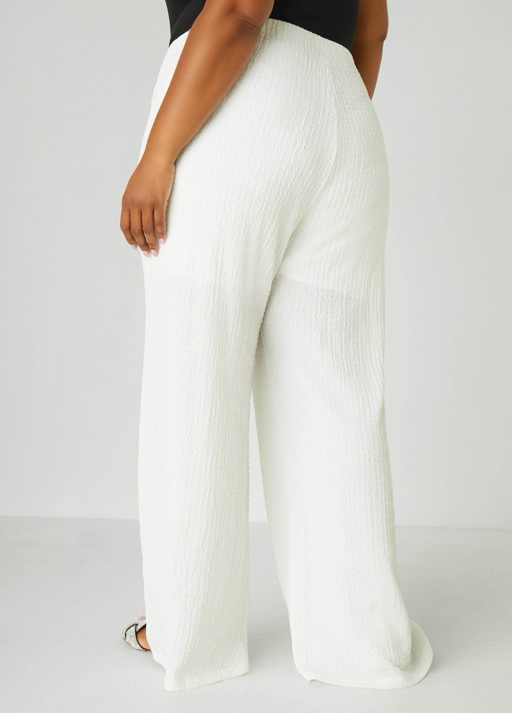 Plus Size Textured Knit Straight Leg Pants Ashley Stewart Product Image