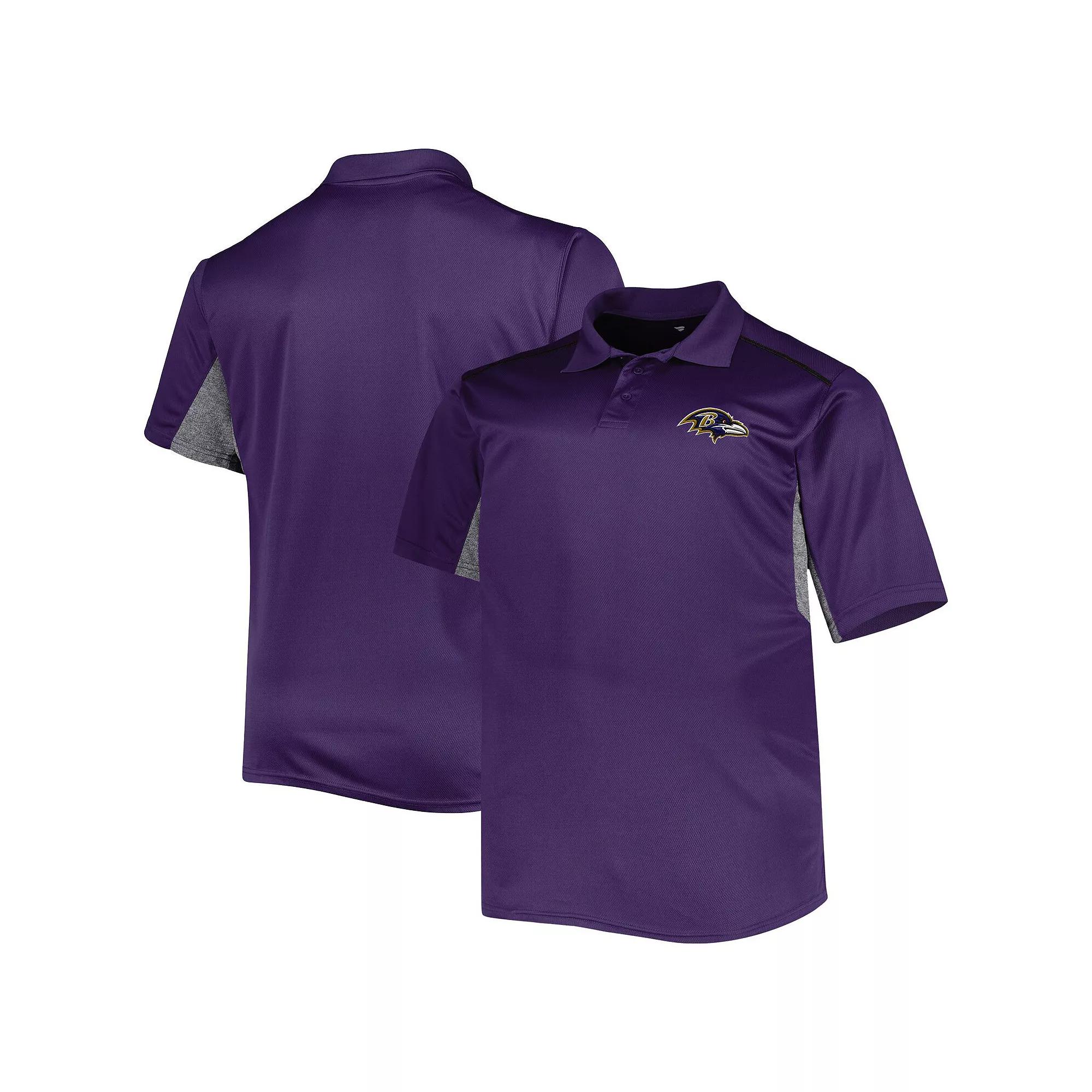 Men's Purple Baltimore Ravens Big & Tall Team Color Polo,  Product Image