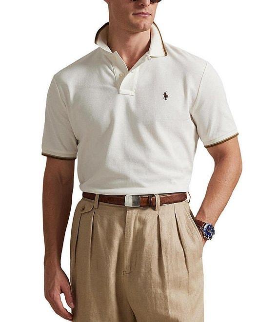 Polo Ralph Lauren Classic Fit Tipped Mesh Short Sleeve Polo Shirt Product Image