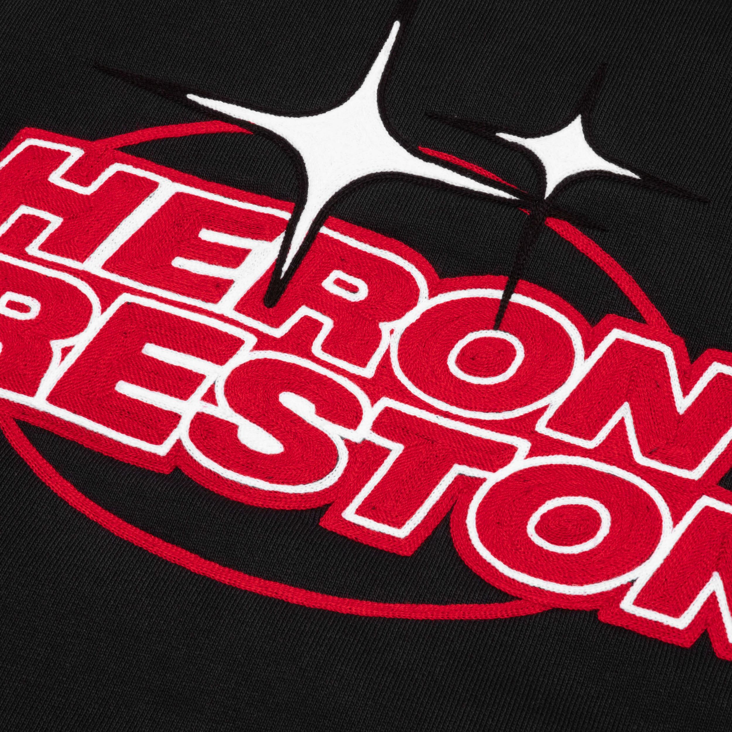 Color Camo College Cutting Relaxed Fit Hoodie - Purple Male Product Image